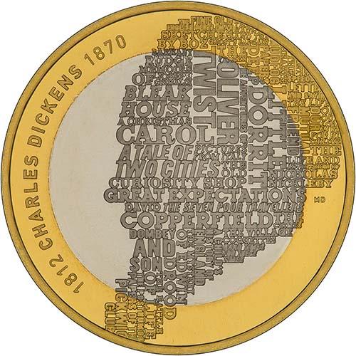 2012 Charles Dickens £2 Silver Proof Coin Chard 2012 Charles Dickens £2 Silver Proof Coin Chard