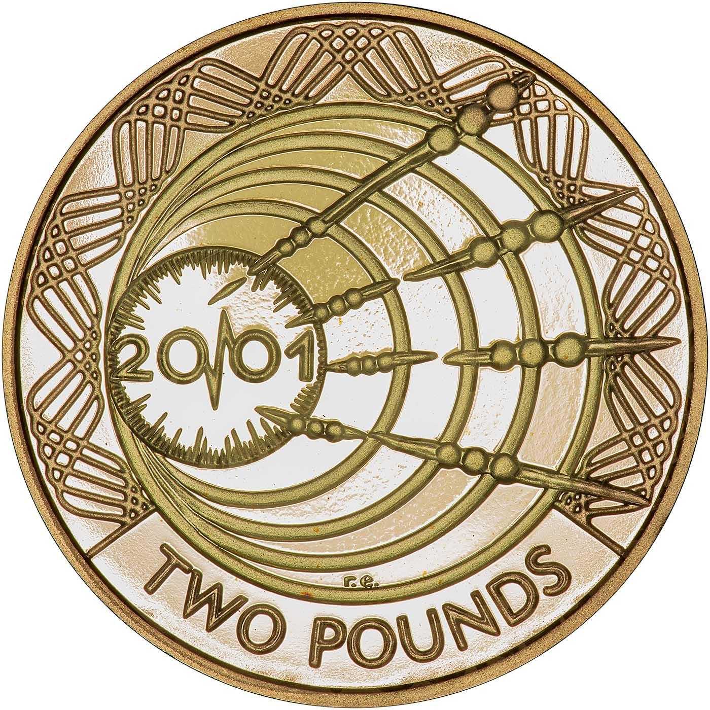 2001 Marconi Gold Proof Commemorative Two Pounds Chards 2001-marconi-gold-proof-commemorative-two-pounds-chards