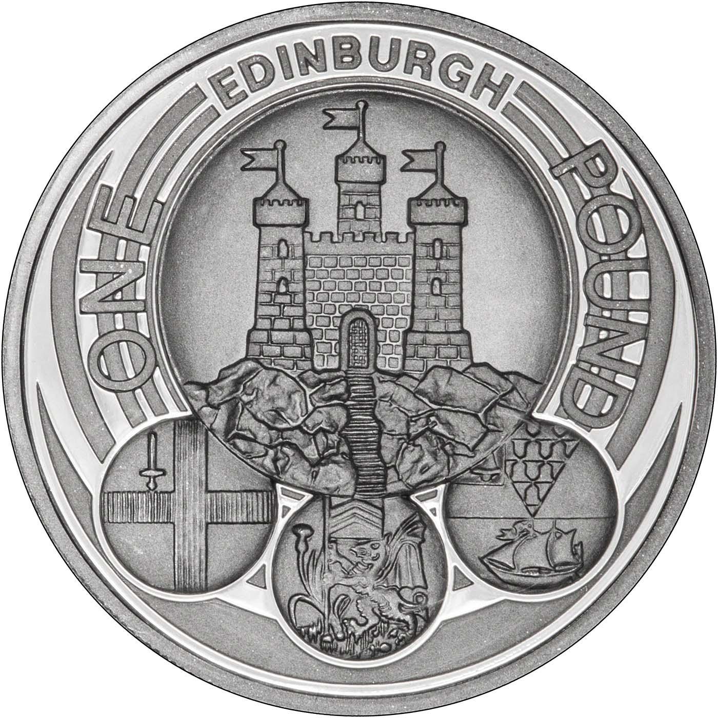 Buy a 2011 Edinburgh £1 Silver Proof Chard £32.50