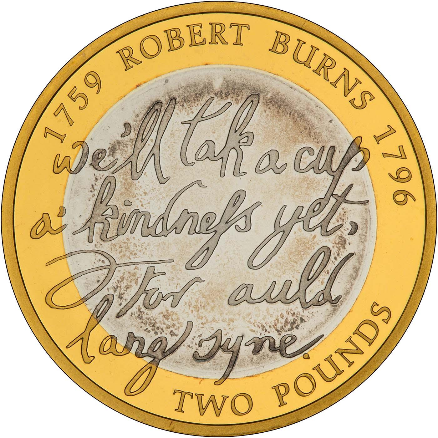 2009 Robert Burns £2 Silver Proof Coin | Chard