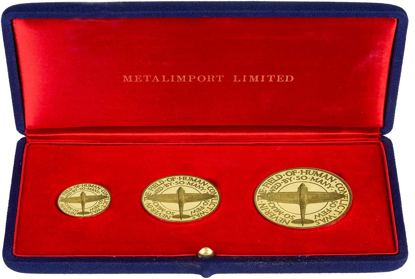 Great Britain 1975 Proof Set Medallion~Collect Year Medallions~Free Shipping