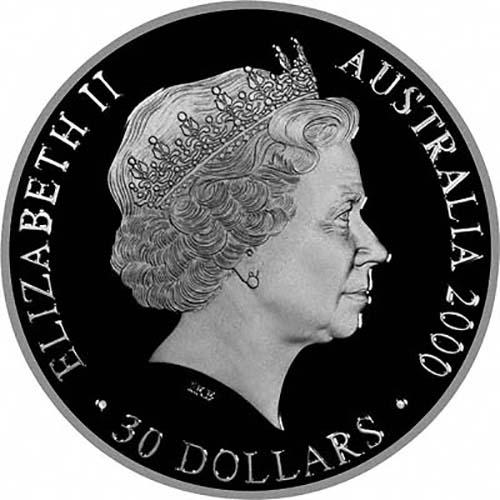 2000 Australian Olympics Silver Thirty Dollars 1 kg Proof 2000 Australian Olympics Silver Thirty Dollars 1 kg Proof
