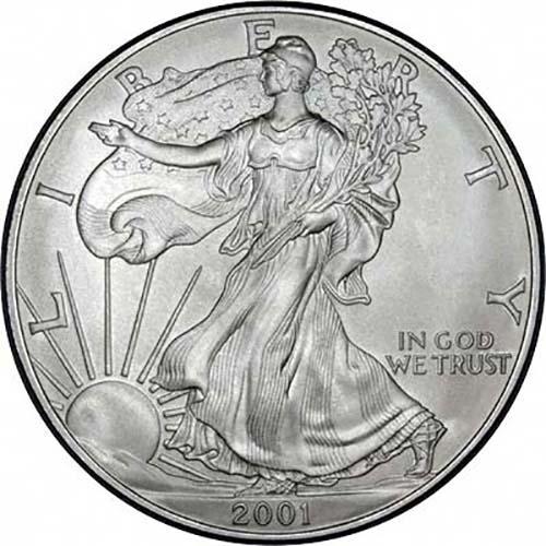 2001-1 oz American Silver Eagle Coin One Troy oz .999 Bullion